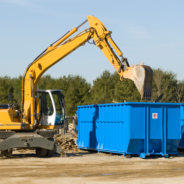 are there any restrictions on where a residential dumpster can be placed in Mill Creek OK